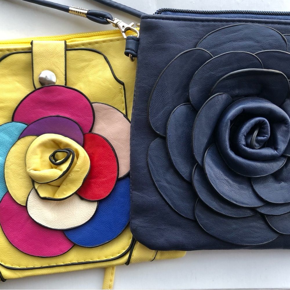 2 Flower Blossom purses— beautiful and never used